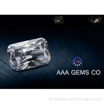 Radiant Cut Colorless Diamond Moissanite For Earrings 9mm x